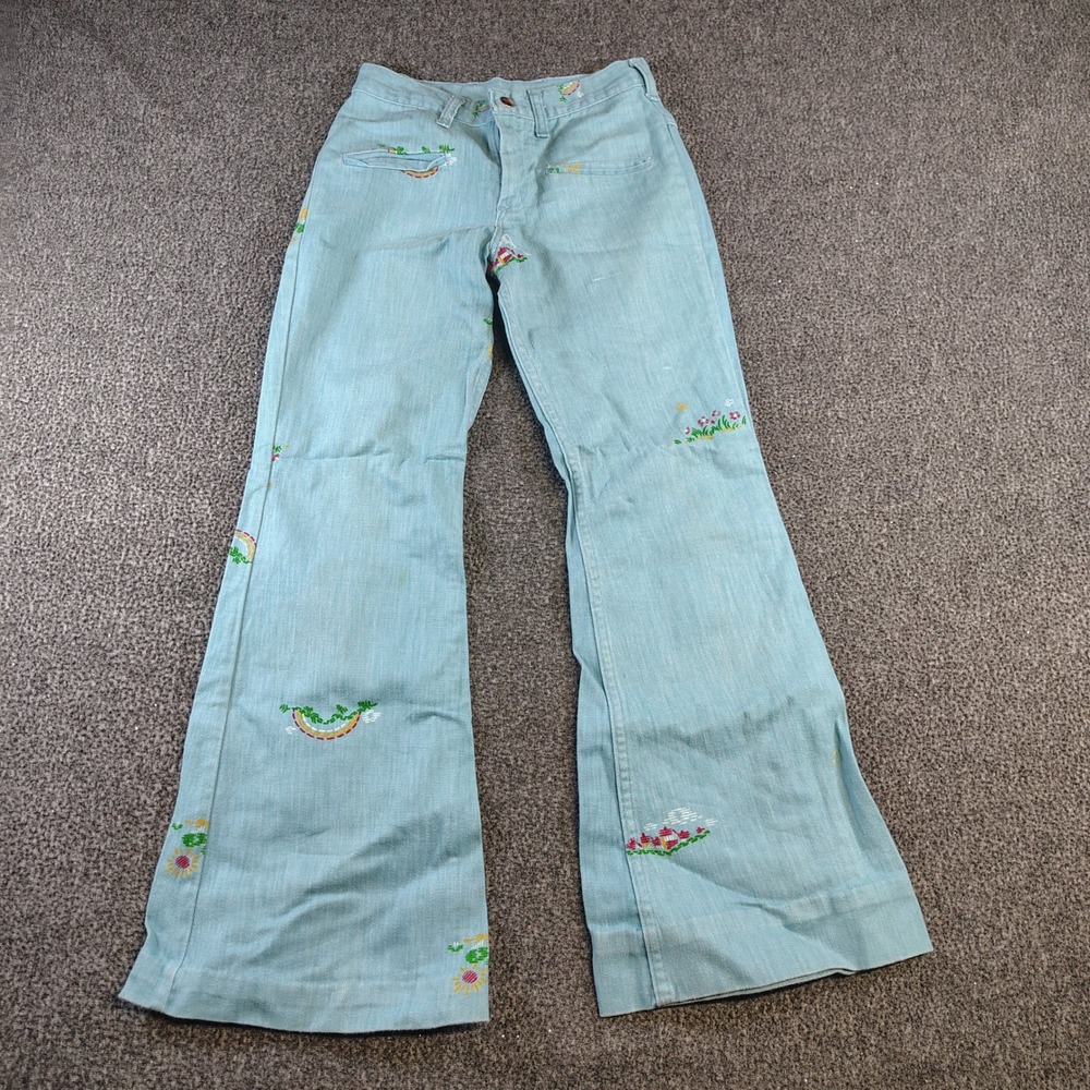 Vintage 1970s Maverick Rainbow Bell Bottoms